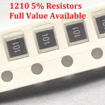 100 шт./лот SMD Чип-Резистор 1210 27R/30R/33R/36R/39R 5% Сопротивление 27/30/33/36/39/Ом Резисторов K Бесплатная Доставка
