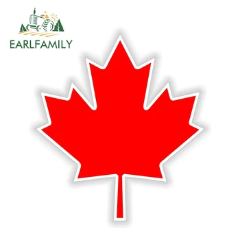 EARLFAMILY 13 см x 11,3 см Canada Maple Leaf Feuille Стираемая Виниловая Наклейка На Бампер Autocollant Автоотражающие Автомобильные Наклейки