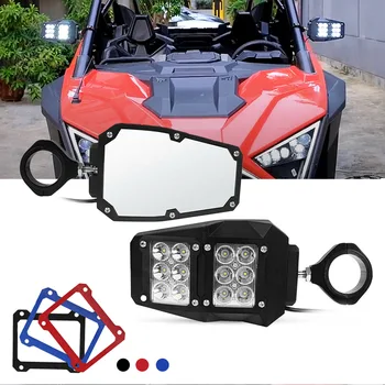 Боковые зеркала UTV light для вездехода ATV трехцветный отражатель задней рамы с подсветкой для зеркала заднего вида tubo диагональю 1,75 2 дюйма