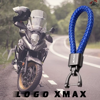Брелок ручной работы для YAMAHA XMAX X-MAX 125 250 300 400 Аксессуары для мотоциклов Кожаный Металлический брелок с логотипом на заказ