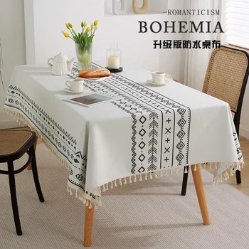 Домашняя скатерть для обеденного стола в гостиной, прямоугольная скатерть для чайного стола, простое тканевое искусство