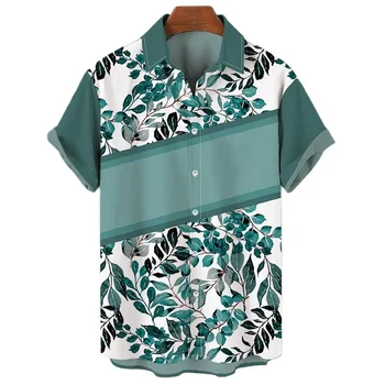 Мужская пляжная рубашка, роскошные повседневные футболки с принтом, топы с коротким рукавом, Быстросохнущая верхняя одежда, Футболки с отворотом размера Оверсайз, Мужские Брендовые летние