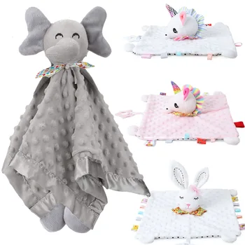 Слонята для младенцев, мягкое защитное одеяло, игрушка для прижимания ребенка, мягкое одеяло с животными, поиск в реестре подарков для маленьких мальчиков