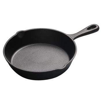 Чугунная сковорода для жарки Без химикатов Прочная сковорода-гриль для внутреннего и наружного использования Плита-гриль Черная